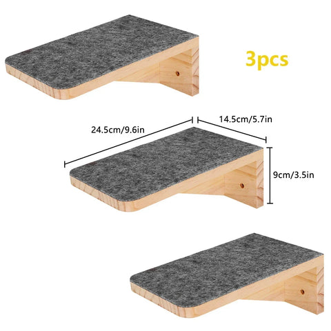Wooden Cat Wall Gym