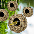 Hanging Grass Bird House