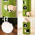 Felt Cat Barrel Bed